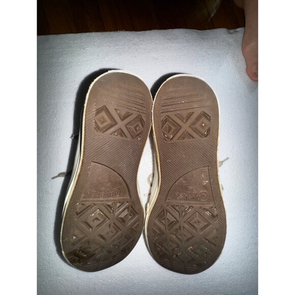 Comme Des Garcons Play X Converse Chuck Taylor All Star HighTop Sneakers Beige 8 - Picture 10 of 13